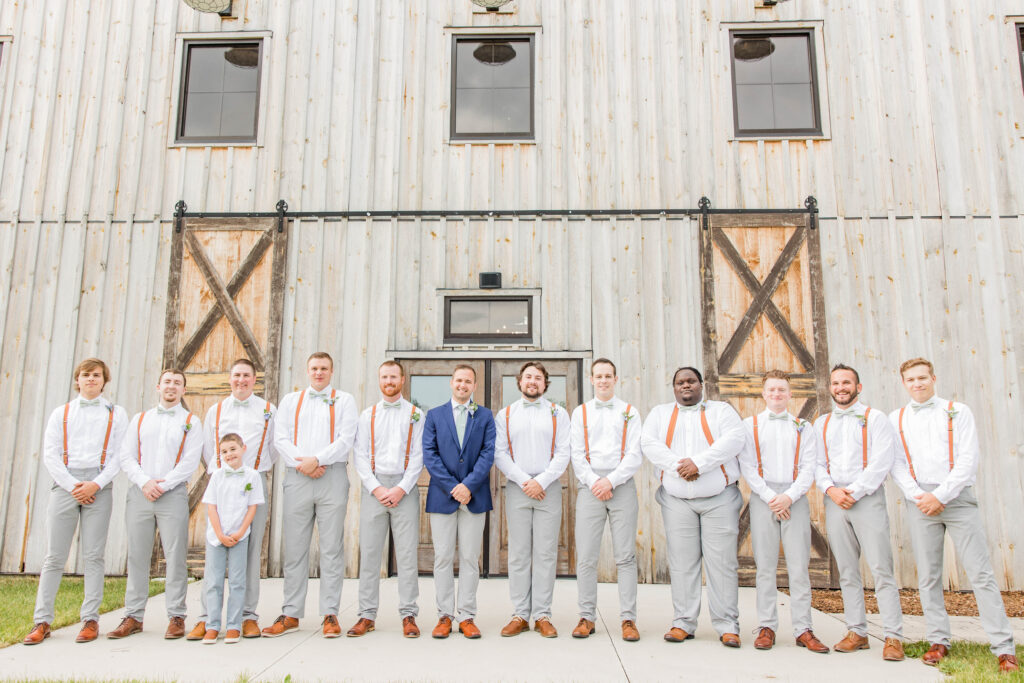 Groom with groomsmen. 