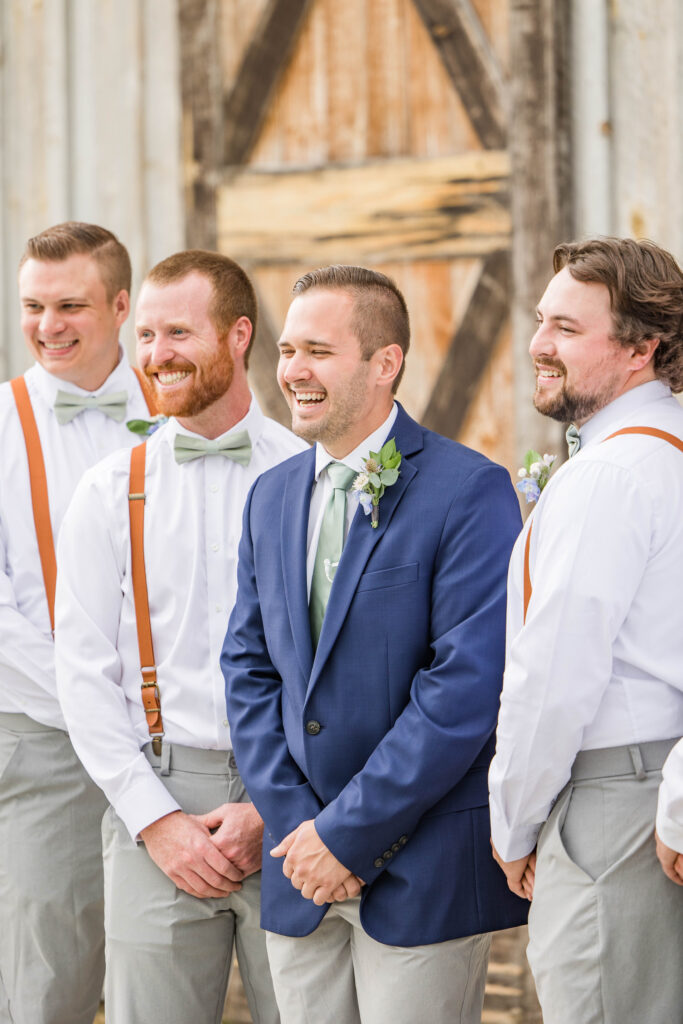 Groom with groomsmen. 