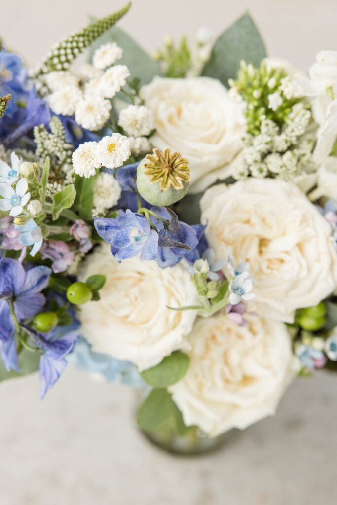 Bridal bouquet from Willow Design Florist.