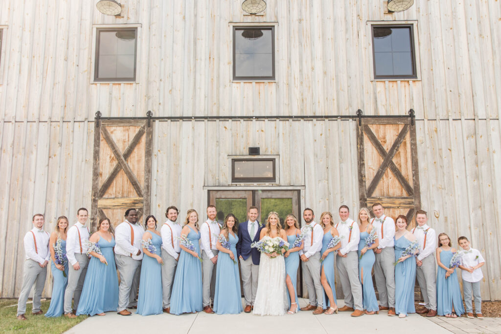 Wedding party portraits at the Bog in Saukville, Wisconsin. Meredith Mutza Photography. 