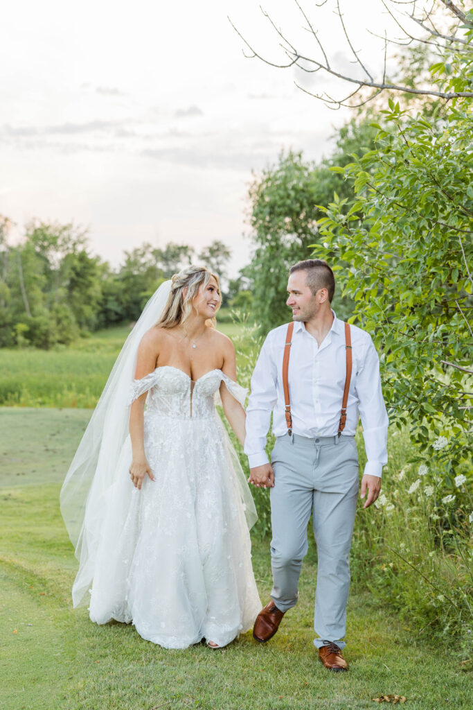 Bride and groom portraits at the Bog in Saukville Wisconsin. Meredith Mutza Photography. 