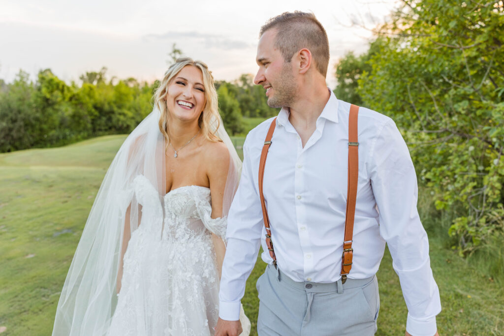 Bride and groom portraits at the Bog in Saukville Wisconsin. Meredith Mutza Photography. 