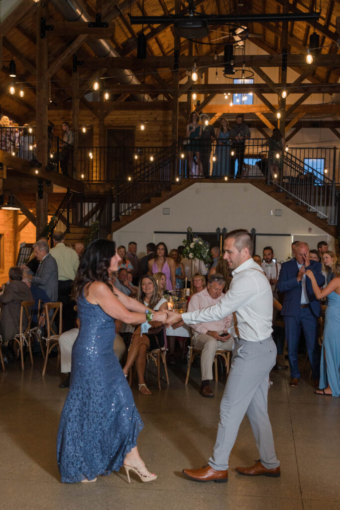 Mother son dance. The Bog in Saukville Wisconsin. 