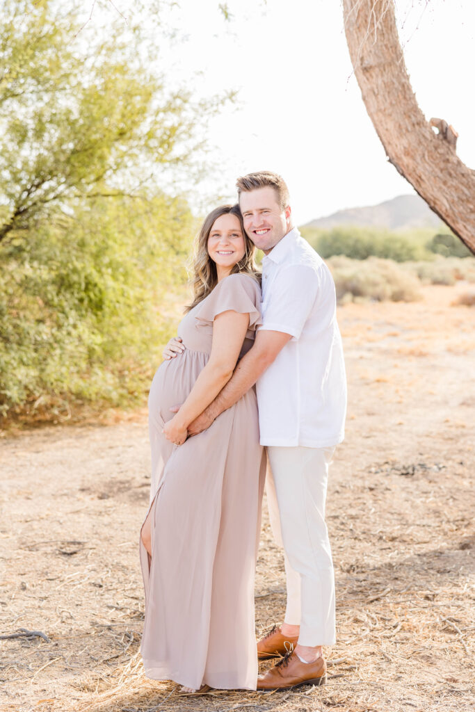 Desert maternity photoshoot in Phoenix, Arizona. 