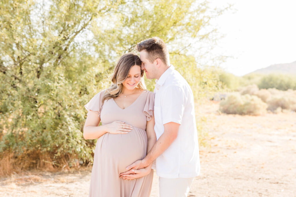 Desert maternity photoshoot in Phoenix, Arizona. 