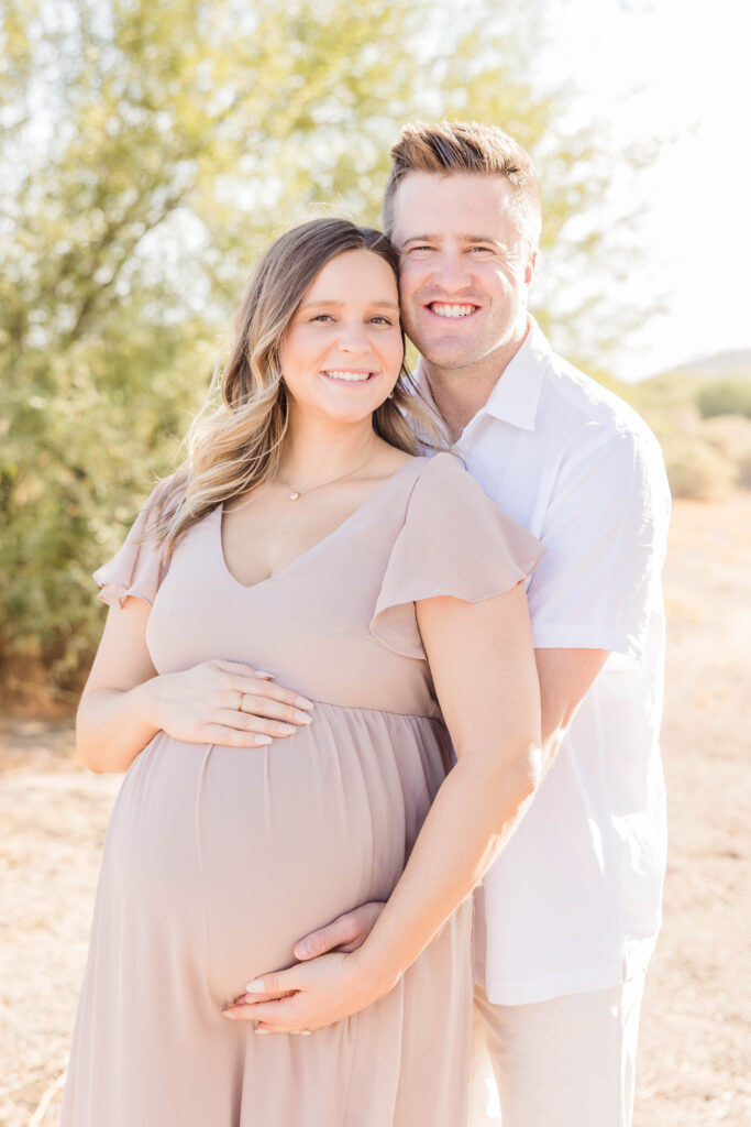 Desert maternity photoshoot in Phoenix, Arizona. 