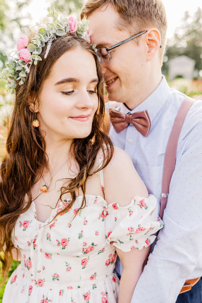 Peony Farm Couple's Portraits