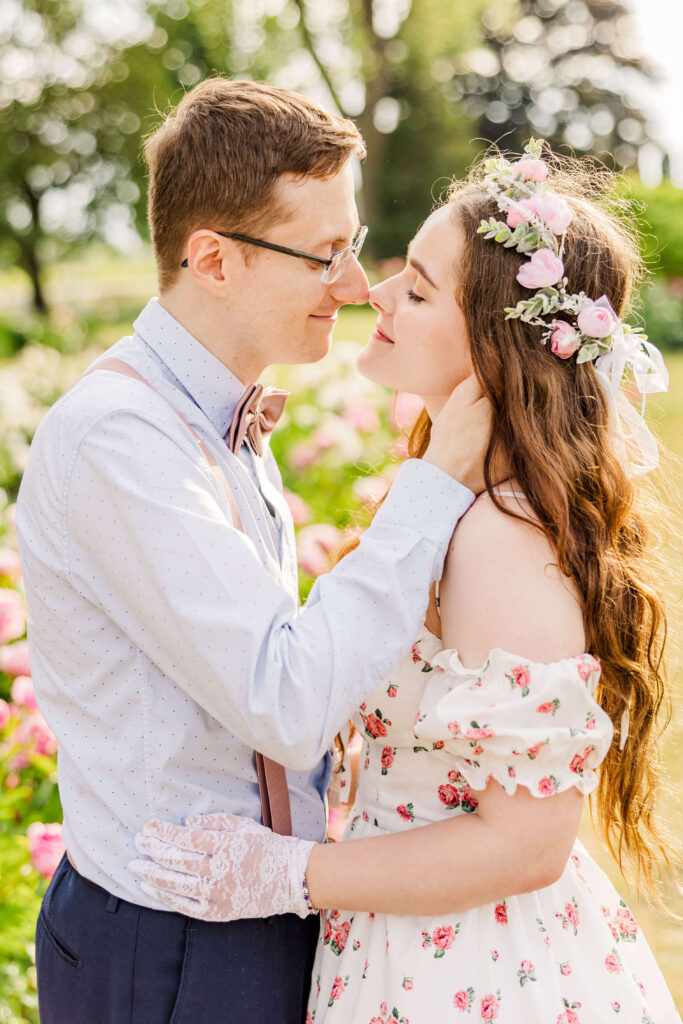 Peony Farm Couple's Portraits