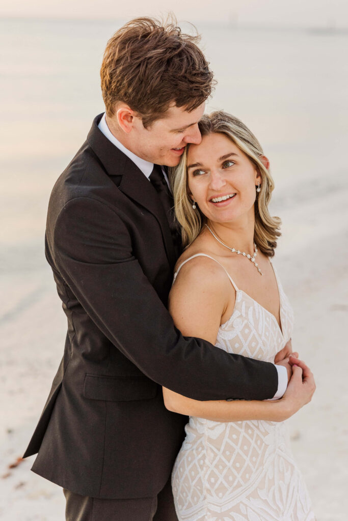 Florida destination wedding bride and groom. 