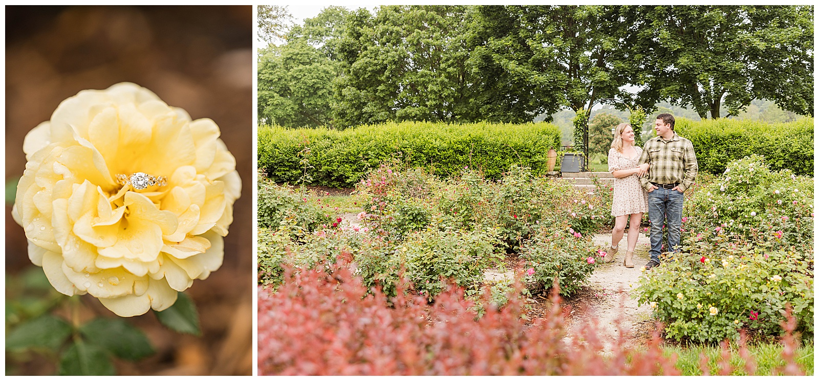 frame park engagement, couples engagement session, engagement ring