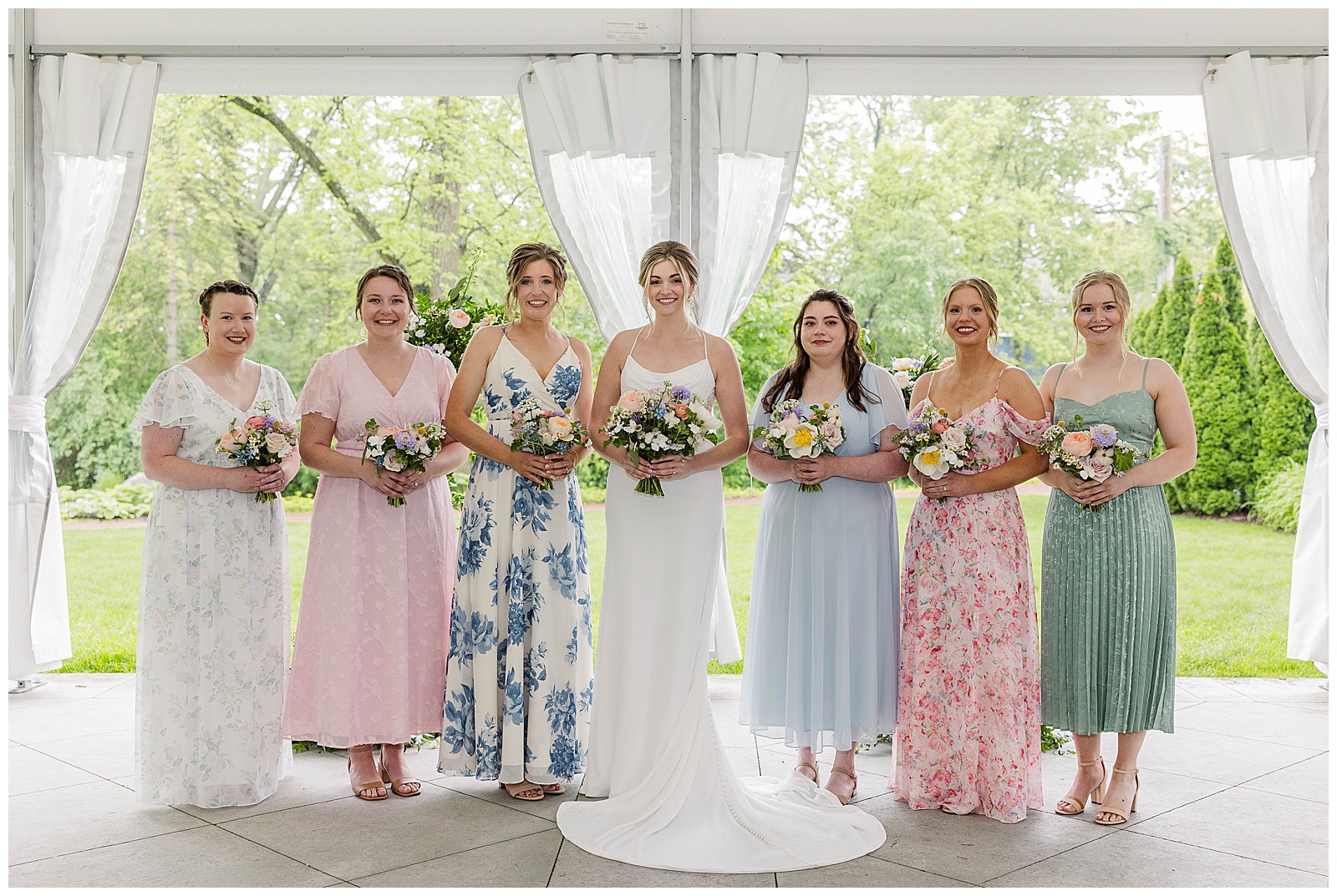 Wedding Photos, bridal party, Northgate Floral