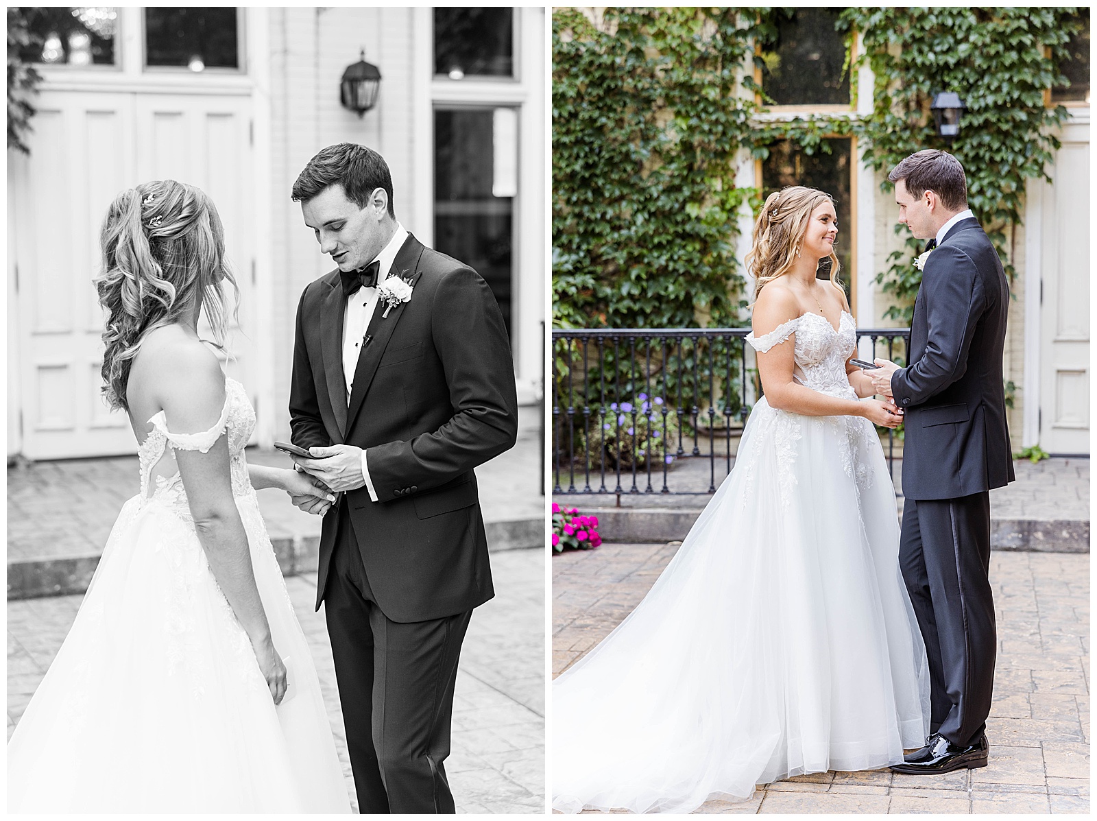 Fitzgerald wedding, wedding details, first look