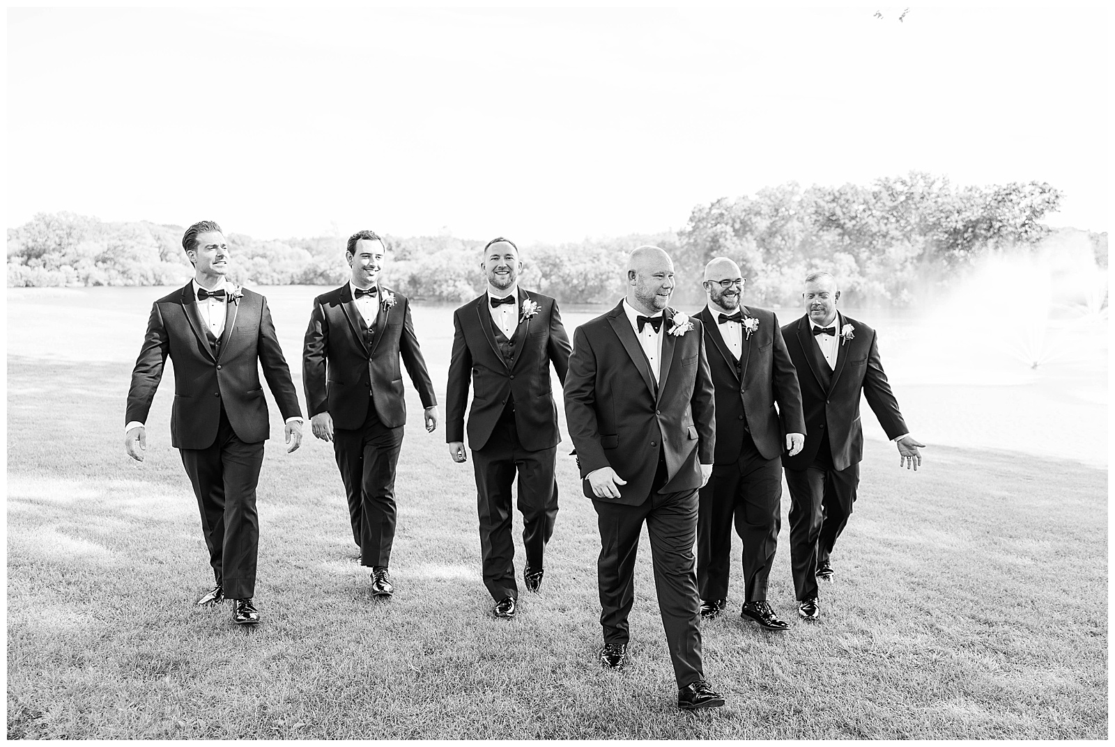 lake Geneva wedding, groomsmen