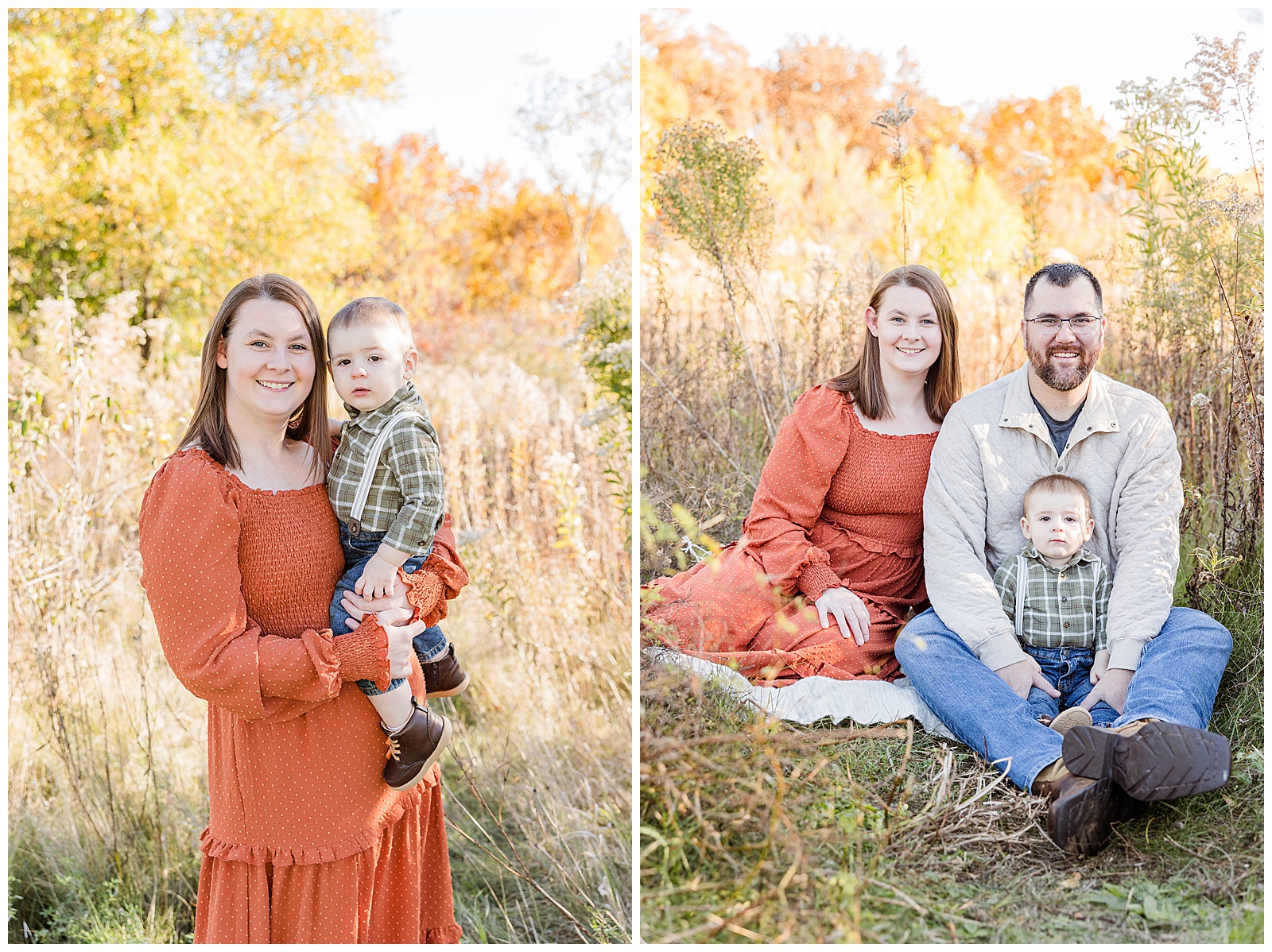 Hillcrest Park Family session, family fall photos, Milwaukee Family Photographer