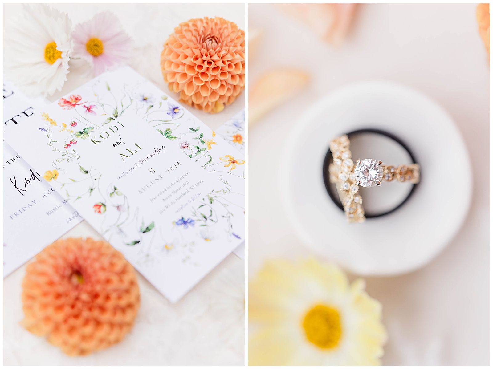 Wedding details, summer wedding