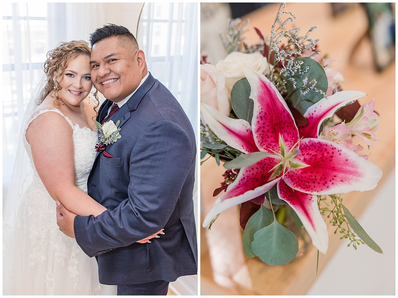 bride and groom portraits