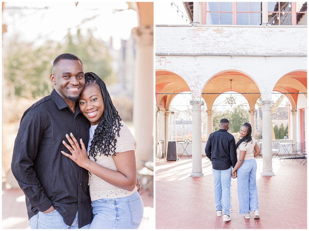 Villa Terrace Engagement Photos