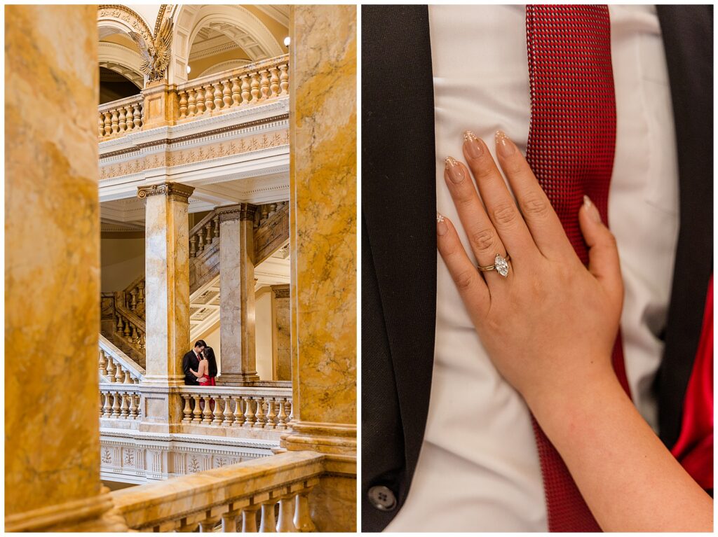 Milwaukee Public Library Engagement Photos, Milwaukee Public Library Session, Milwaukee Public Library, Milwaukee Central Library Engagement Session