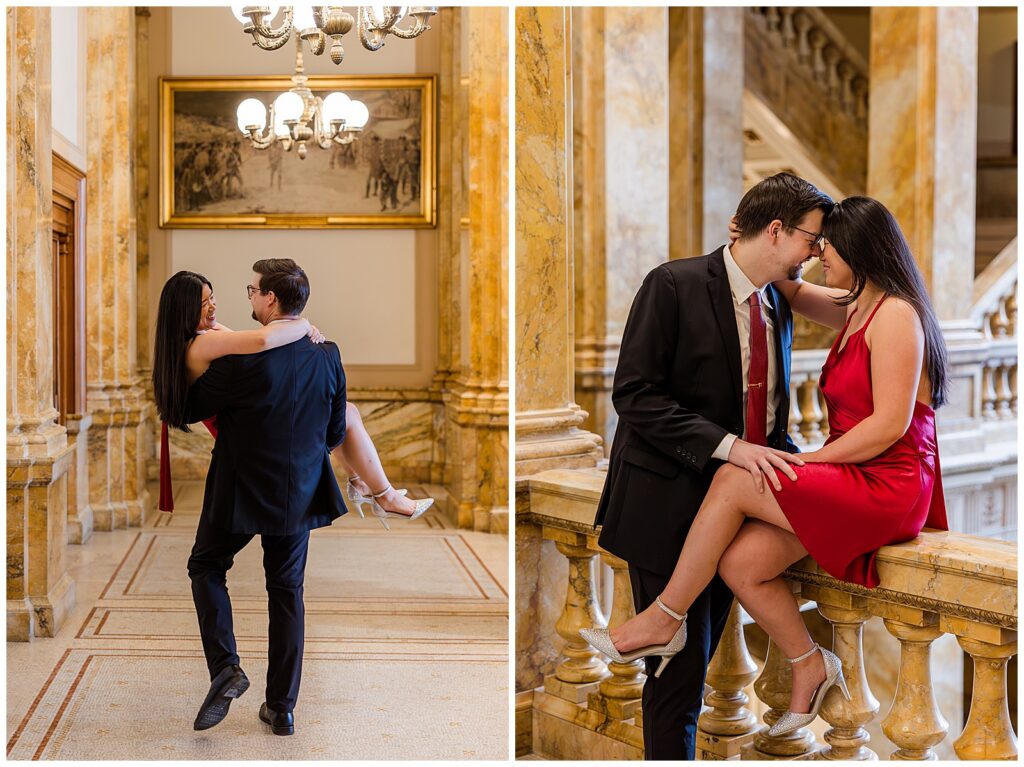 Milwaukee Public Library Engagement Photos, Milwaukee Public Library Session, Milwaukee Public Library