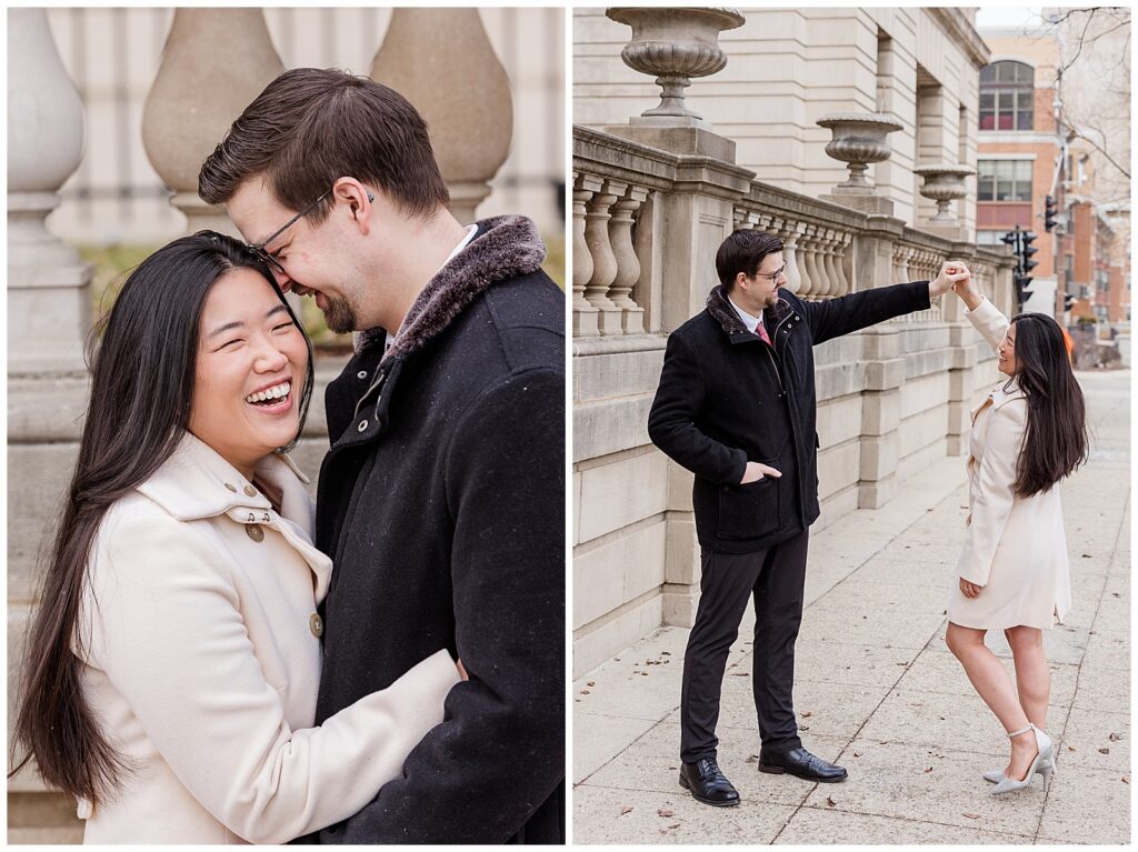 Milwaukee Public Library Engagement Photos, Milwaukee Public Library Session, Milwaukee Public Library