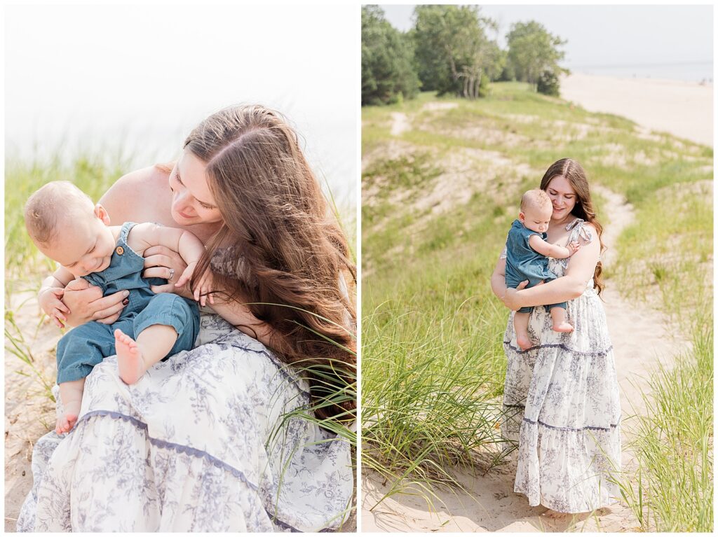 Kohler-Andrae State Park, Sheboygan Photographer, Wisconsin Motherhood Mini, Beach Photoshoot, Kohler-Andrae State Park Motherhood Photos