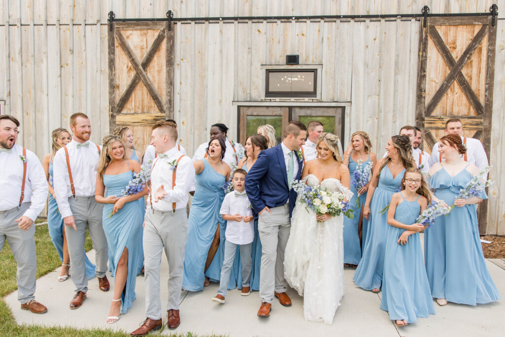 Wedding party portraits at the Bog in Saukville, Wisconsin. Meredith Mutza Photography. 