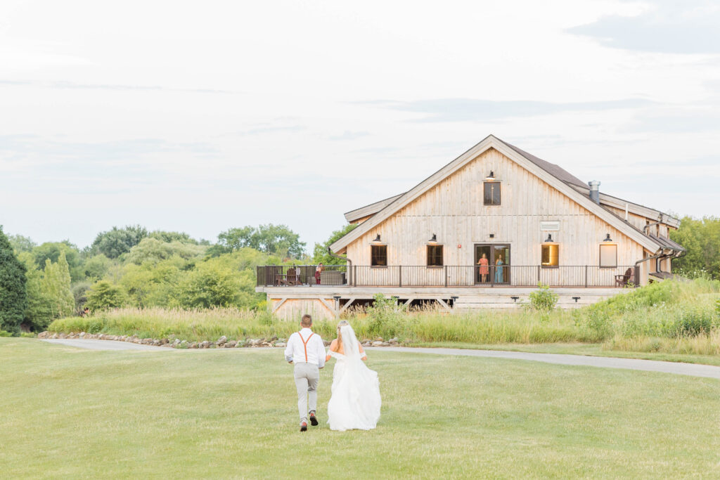 Bride and groom portraits at the Bog in Saukville Wisconsin. Meredith Mutza Photography. 