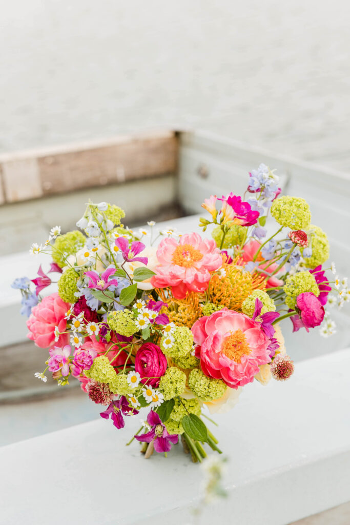 Bridal bouquet designed by Flora Elements in Delafield, Wisconsin. 