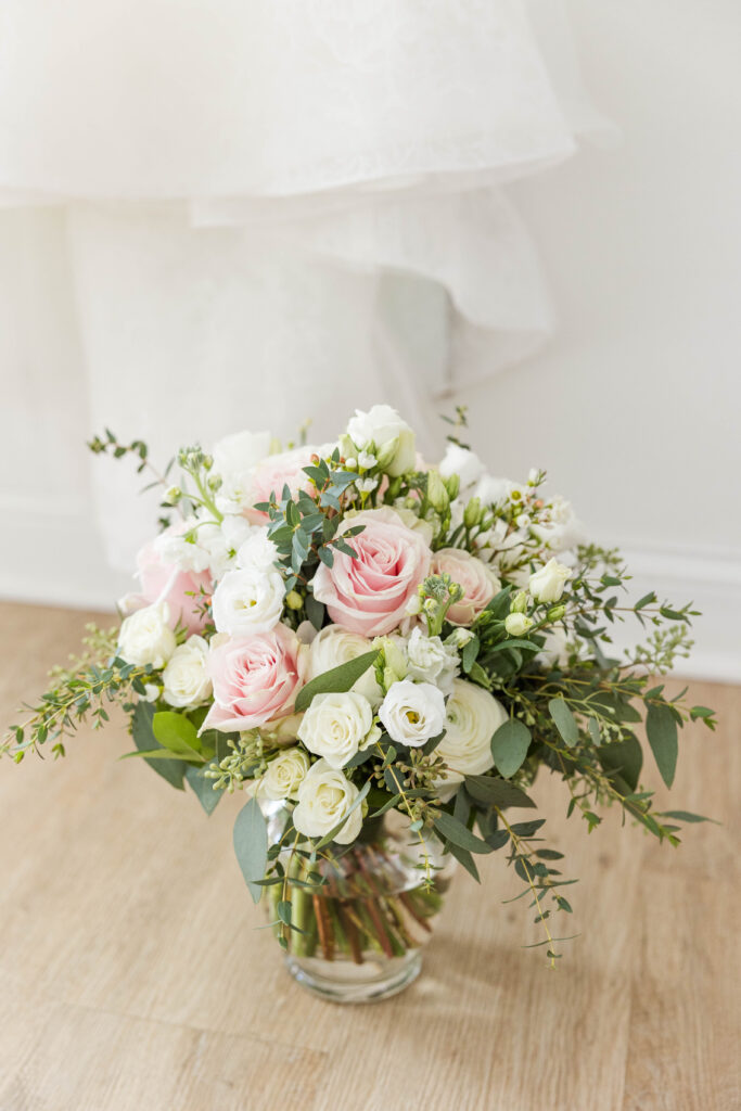 Bridal Bouquet with pink roses.