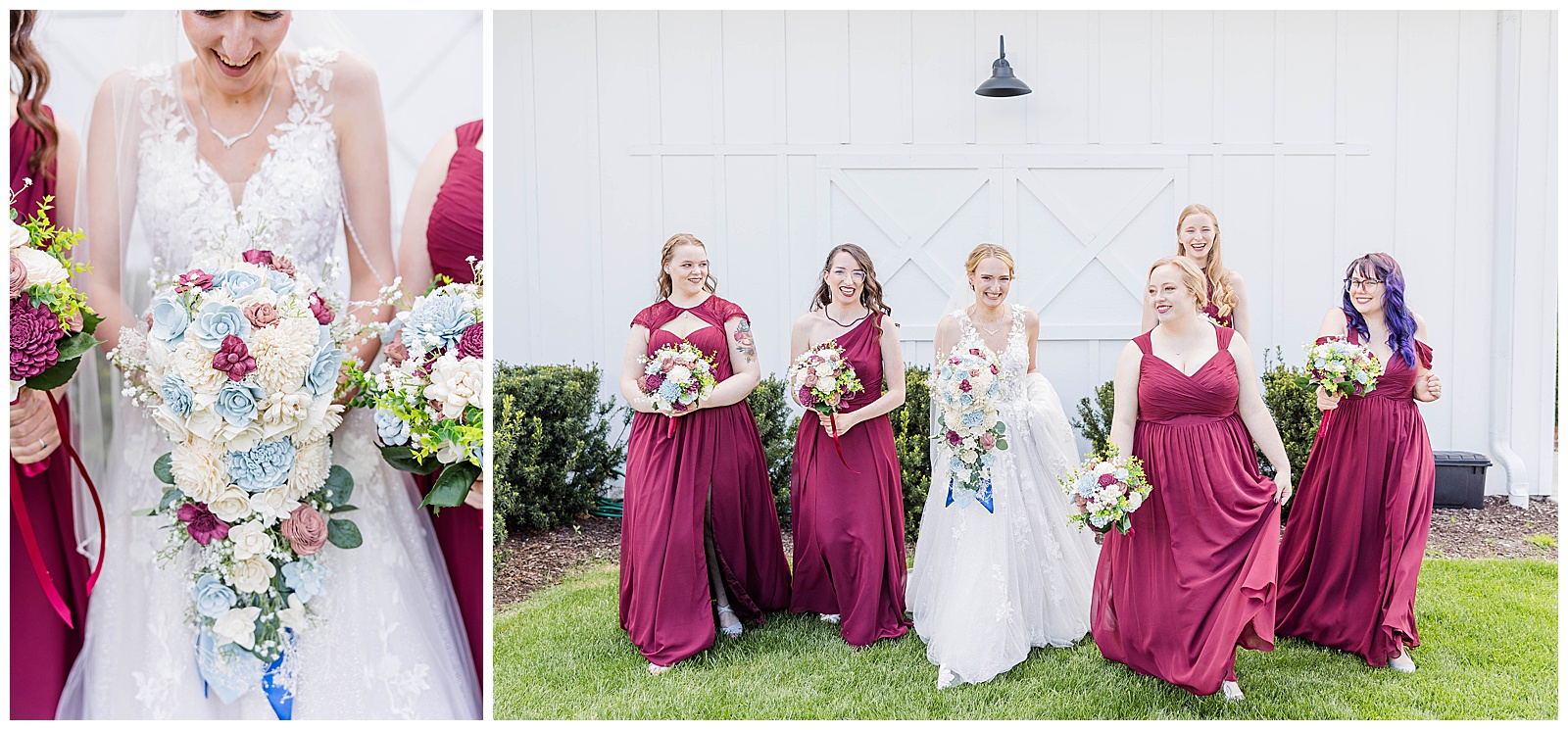 bride and bridesmaids