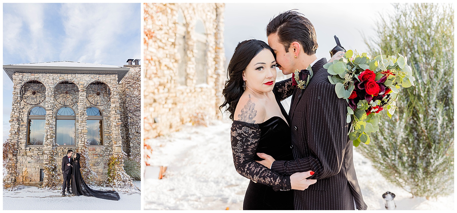 The Castle Vineyard Wedding, bride and groom portraits